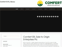 Tablet Screenshot of comfert.ro